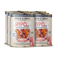 Produktbild von Pets Deli Hypo Care Hunde Nassfutter Kaninchen Stückchen in Sauce für Adult, getreidefrei, 6x400g
