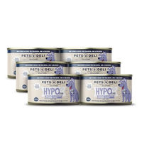 Produktbild von Pets Deli Hypo Care Hunde Nassfutter Pferd mit Süßkartoffel und Distelöl für Adult, Stückchen in Sauce, getreidefrei, 6x200g - 6 x 200 g