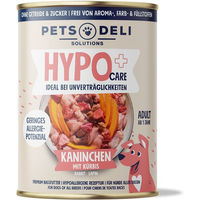 Produktbild von Pets Deli Hypocare Nassfutter für Hunde Senior mit Kaninchen und Känguru getreidefrei und hypoallergen 200g Dose