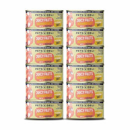 Pets Deli Juicy Filets Katzen Nassfutter Huhn in Sauce, getreidefrei und ohne Zucker, 12x70g - 12 x 70 g – Bild 1 von 2