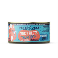 Produktbild von Pets Deli Juicy Filets Thunfisch mit Makrele und Garnele Katzen Nassfutter Adult 70g - 70 g