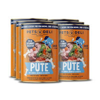 Produktbild von Pets Deli Junior Hunde Nassfutter Pute, getreidefrei und glutenfrei, 6x800g - 6 x 800 g