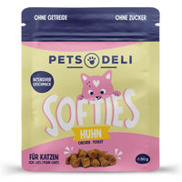 Produktbild von Pets Deli Junior Katzen Leckerli Softies Huhn und Lachs mit hohem Fleischanteil 50g