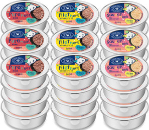 Produktbild von Pets Deli Junior Katzenfutter Nass Kitten Rind Geflügel Lachs Huhn Getreidefrei Zuckerfrei 3060g - 3060 g