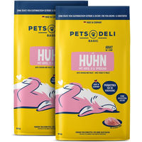 Produktbild von Pets Deli Junior Trockenfutter Getreidefrei Huhn und Fisch 2x9kg