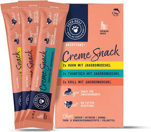 Produktbild von Pets Deli Katzen Leckerli Creme Multipack für Adult Katzen getreidefrei und zuckerfrei 6x15g - 6 x 15 g