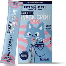Produktbild von Pets Deli Katzen Leckerli Fisch für Adult getreidefrei und zuckerfrei 6x15g