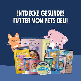 Produktbild von Pets Deli Katzen Nassfutter Filet Menü Hühnerfilet mit Garnele in Sauce, getreidefrei und ohne Zucker, 6x400g