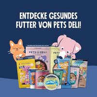 Produktbild von Pets Deli Katzen Nassfutter Filet Menü Hühnerfilet mit Garnele in Sauce, getreidefrei und ohne Zucker, 6x400g