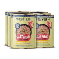 Produktbild von Pets Deli Katzen Nassfutter Filets in Sauce Huhn für erwachsene Katzen getreidefrei ohne Zucker 6x400g