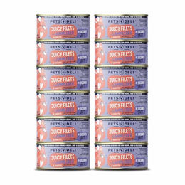 Pets Deli Katzen Nassfutter Juicy Filets Huhn mit Lamm und Herz in Sauce, getreidefrei und ohne Zucker, 12x70g - 12 x 70 g – Bild 1 von 1