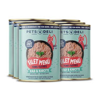 Produktbild von Pets Deli Katzen Nassfutter Kalb und Huhn Stückchen in Sauce, Adult, getreidefrei, ohne Zucker, 6x400g