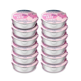 Pets Deli Katzen Nassfutter Meaty Paté Geflügel mit MSC-Lachs getreidefrei ohne Zucker 12x85g - 12 x 85 g – Bild 1 von 3