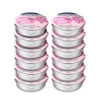 Produktbild von Pets Deli Katzen Nassfutter Meaty Paté Geflügel mit MSC-Lachs getreidefrei ohne Zucker 12x85g - 12 x 85 g