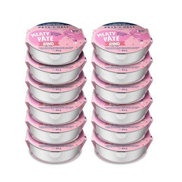 Pets Deli Katzen Nassfutter Meaty Paté Rind und Schwein getreidefrei ohne Zucker 12x85g - 12 x 85 g – Bild 1 von 4