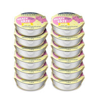 Produktbild von Pets Deli Katzen Nassfutter Pastete Huhn Rind Schwein Getreidefrei Ohne Zucker 12x85g - 12 x 85 g