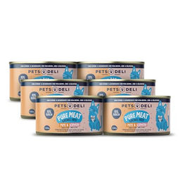 Pets Deli Katzen Nassfutter Pure Meat Pute & Schwein Stückchen in Sauce, Adult, Getreidefrei, 6x200g Dose – Bild 1 von 3