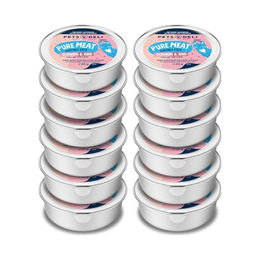 Pets Deli Katzen Nassfutter Pure Meat Schwein & Rind Stückchen in Sauce, Getreidefrei, Ohne Zucker, für ausgewachsene Katzen, 12x85g – Bild 1 von 4