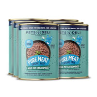 Produktbild von Pets Deli Katzen Nassfutter Pure Meat Wild mit Wildschwein, Ente und Fasan, Stückchen in Sauce für ausgewachsene Katzen, 6x400g Dose - 6 x 400 g