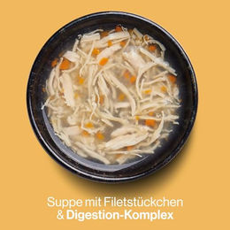 Pets Deli Katzen Suppe Huhn Leckerli mit Präbiotika für die Verdauung getreidefrei 12x40g - 12 x 40 g – Bild 1 von 4