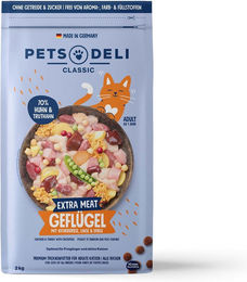 Produktbild von Pets Deli Katzen Trockenfutter Geflügel Adult Getreidefrei und Zuckerfrei 2kg - 2 kg