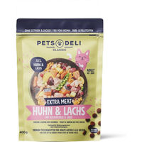 Produktbild von Pets Deli Katzen Trockenfutter Huhn mit Lachs für Adult Katzen getreidefrei und zuckerfrei 400g - 400 g