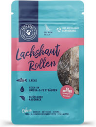 Produktbild von Pets Deli Lachshautrollen Hundensnacks Lachs getreidefrei und zuckerfrei 90g - 90 g