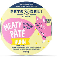 Produktbild von Pets Deli Meaty Pâté Nassfutter für Senioren Huhn und Rind getreidefrei monoprotein 85g 36er Pack - 36 x 85 g