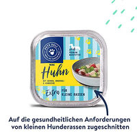 Produktbild von Pets Deli Mini Hund Nassfutter Huhn Getreidefrei Glutenfrei Ohne Zucker 16x100 g - 16 x 100 g