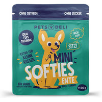 Produktbild von Pets Deli Mini Softies Belohnungssnack Ente und Huhn für Hunde Sensitive 50g - 50 g