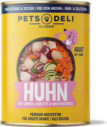 Produktbild von Pets Deli Nassfutter Huhn für Hunde Adult getreidefrei und zuckerfrei 200g - 200 g