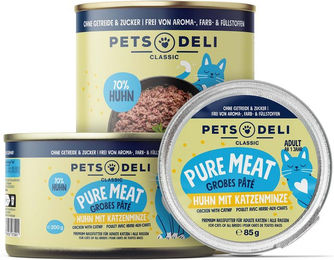 Produktbild von Pets Deli Nassfutter Huhn für Katzen Adult getreidefrei und zuckerfrei 85g - 85 g