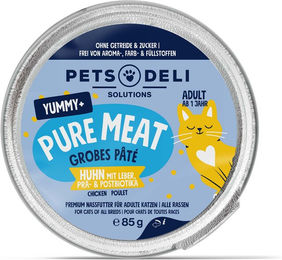 Produktbild von Pets Deli Nassfutter Huhn für Katzen Adult getreidefrei und zuckerfrei 85g - 85 g