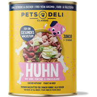 Produktbild von Pets Deli Nassfutter Huhn für Welpen getreidefrei und zuckerfrei 800g - 800 g