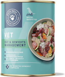 Pets Deli Nassfutter Huhn Veterinärdiät für Senior Hunde zur Gewichtskontrolle getreidefrei und glutenfrei 400g Dose - 400 g – Bild 1 von 1
