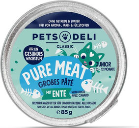 Produktbild von Pets Deli Nassfutter Junior Katzen Ente und Huhn getreidefrei und glutenfrei 85g Dose - 85 g