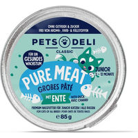 Produktbild von Pets Deli Nassfutter Junior Katzen Ente und Huhn getreidefrei und glutenfrei 85g Dose - 85 g