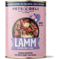 Produktbild von Pets Deli Nassfutter Lamm für Hunde Adult getreidefrei und zuckerfrei 400g - 400 g