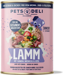 Produktbild von Pets Deli Nassfutter Lamm für Welpen getreidefrei und zuckerfrei 400g - 400 g