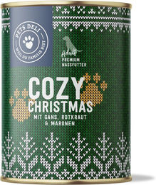 Produktbild von Pets Deli Nassfutter Limited Cozy Christmas für Senior Hunde mit Lamm und hohem Fleischanteil 400g 6er Pack - 6 x 400 g