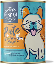 Produktbild von Pets Deli Nassfutter Pute für Senior Hunde getreidefrei und hypoallergen 400g Dose - 400 g