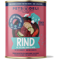 Produktbild von Pets Deli Nassfutter Rind für Hunde Adult getreidefrei und zuckerfrei 200g - 200 g