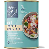 Produktbild von Pets Deli Nassfutter VET Nieren & Leber Fit für Senior Hunde Huhn Getreidefrei Glutenfrei 400g Dose - 400 g