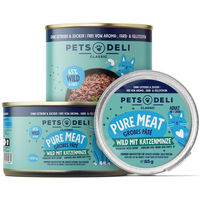 Produktbild von Pets Deli Nassfutter Wild und Ente für Senior Katzen getreidefrei und ohne Zucker 85g Dose - 85 g
