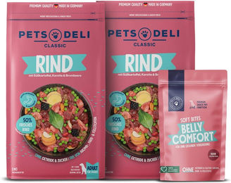 Produktbild von Pets Deli Probierpaket Trockenfutter Rind für Senior Hunde 4,3kg - 4,3 kg