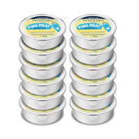 Produktbild von Pets Deli Pure Meat Katzen Nassfutter Huhn & Katzenminze Pastete, getreidefrei, hoher Fleischanteil, ohne Zucker, 12x85g - 12 x 85 g