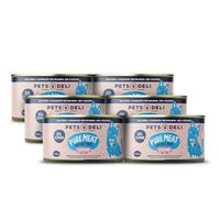 Produktbild von Pets Deli Pure Meat Katzen Nassfutter Schwein Stückchen in Sauce Adult 6x200g getreidefrei mono-protein
