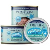 Produktbild von Pets Deli Pure Meat Nassfutter Ente für Senior Katzen getreidefrei ohne Zucker 200g Dose - 200 g
