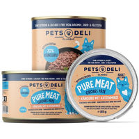 Produktbild von Pets Deli Pure Meat Sensitive Katzen Nassfutter Känguru mit Katzenminze, hypoallergen und getreidefrei, Adult, 6x 85g - 6 x 85 g