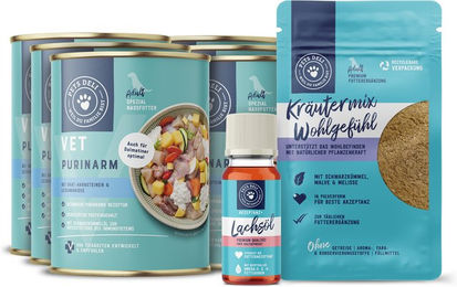 Produktbild von Pets Deli Purin Fit Paket für Senior Hunde Huhn getreidefrei und glutenfrei 2600g